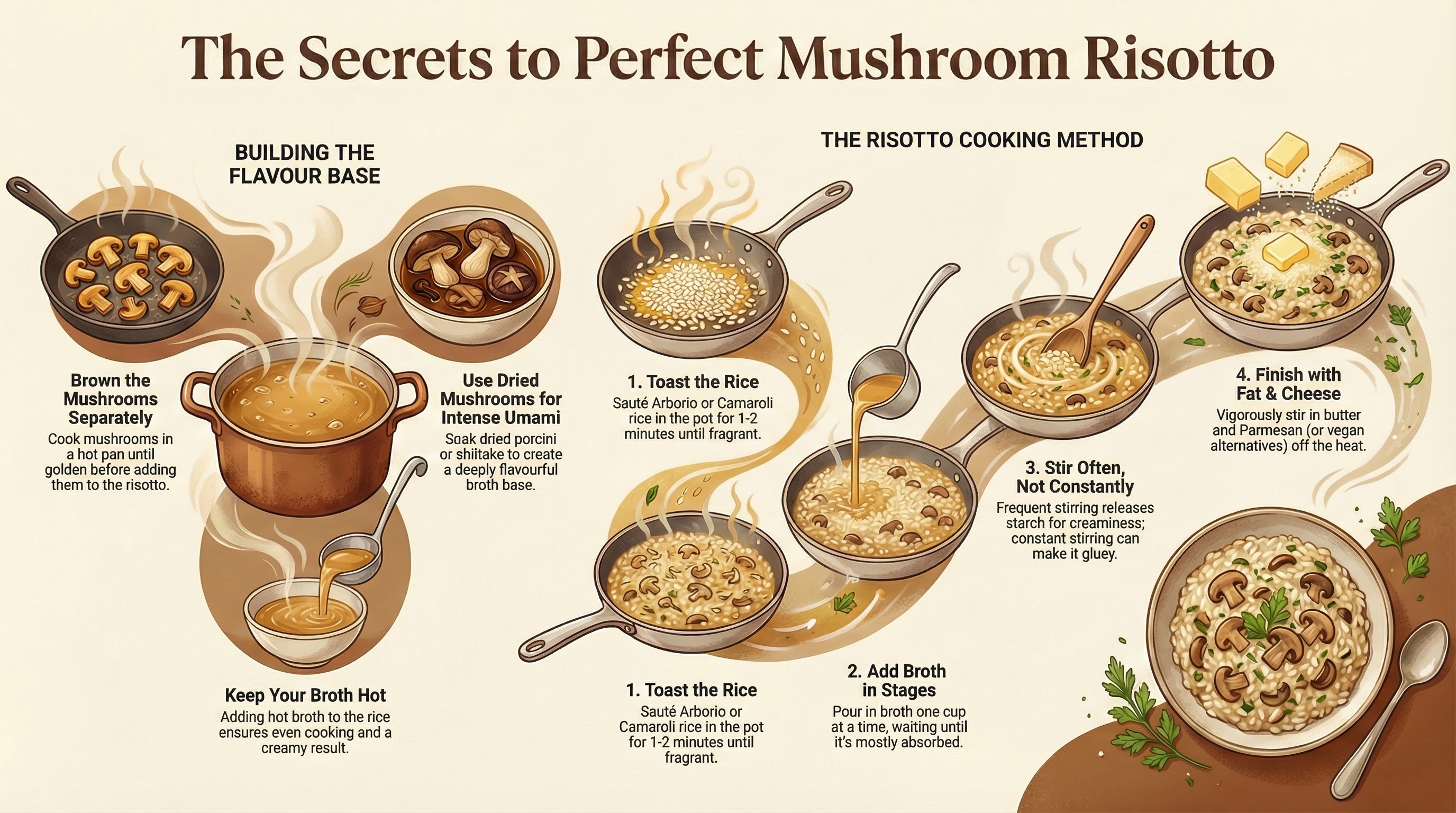 Ultimate Creamy Mushroom Risotto - Restaurant-quality visual guide